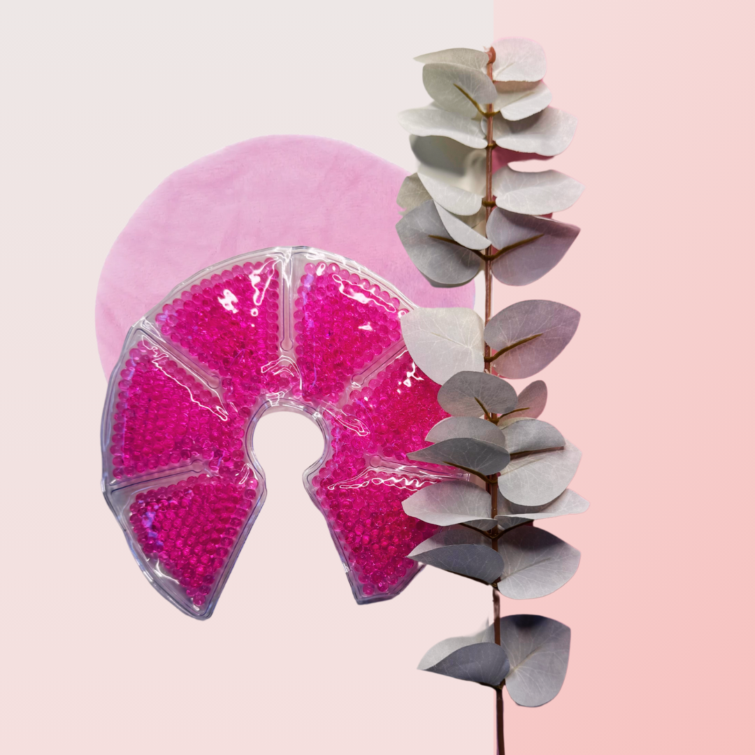 Nahaufnahme der weichen Oberflächen einer Brustkompresse von Mom for Moms