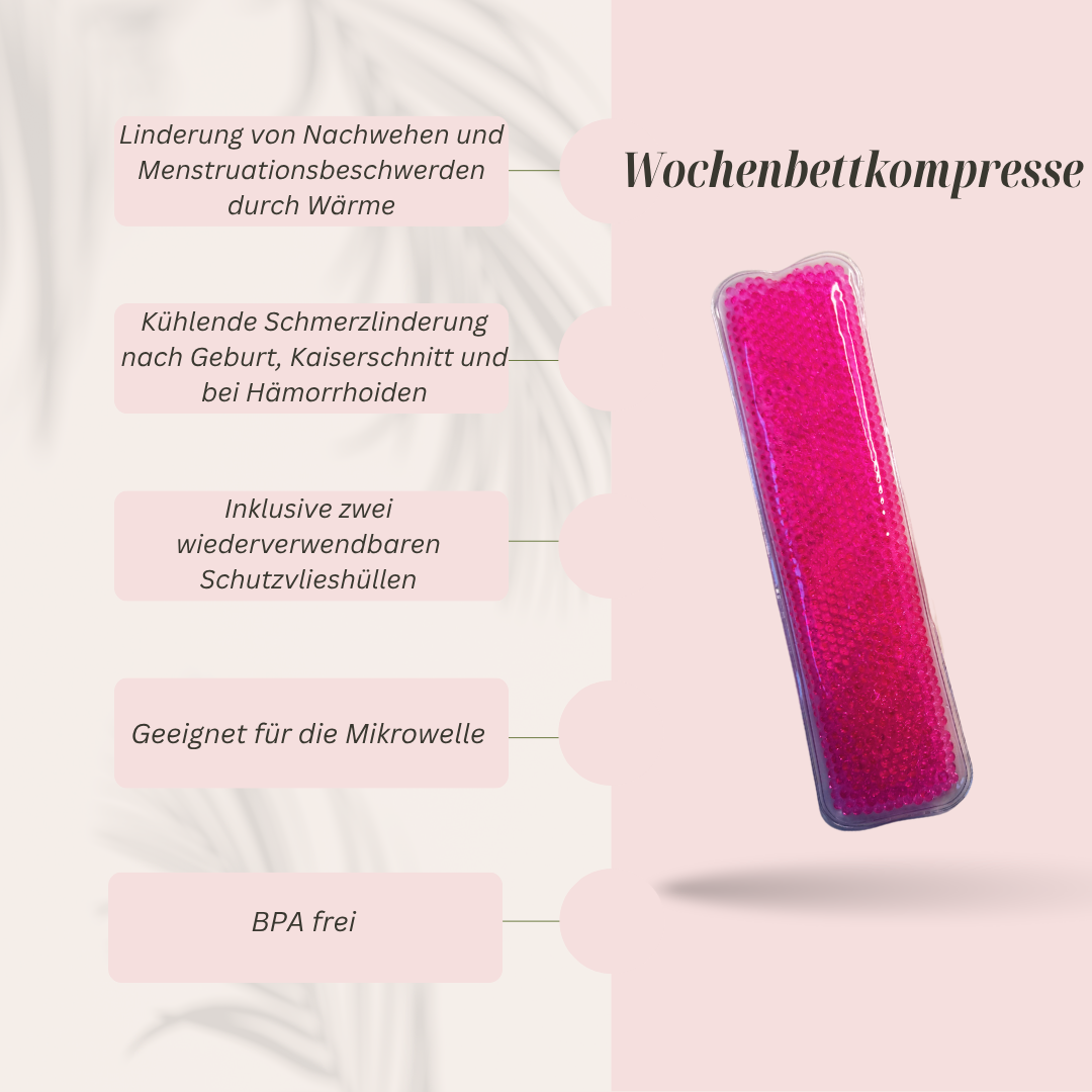 Mom for Moms Wochenbettkompresse lindert Nachwehen und Periodenschmerzen und bringt kühlende Schmerzlinderung nach einer Geburt