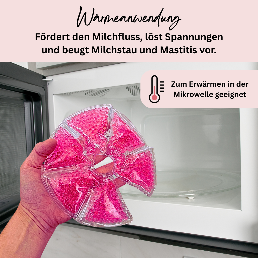 Brustkompressen fördern den Milchfluss, lösen Spannungen und helfen bei Schmerzen