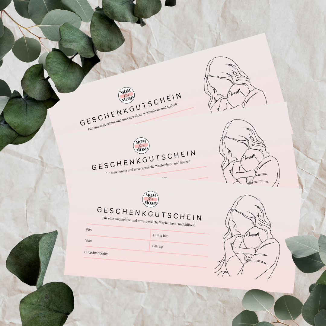 Geschenkgutschein von Mom for Moms für werdende Mütter 